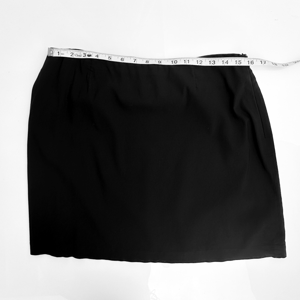 Vintage 90's Esprit Des Corp Mini‎ Black Skirt - size 11/12 - Picture 2 of 4